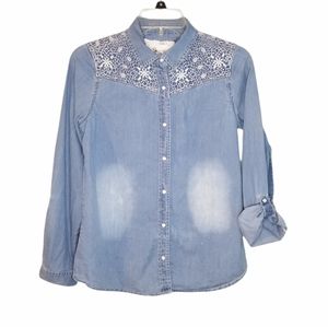 M&S button down